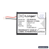 Sony PSP E1000 Replacement Battery, 3.7V, 900mAh, Li-ion 3