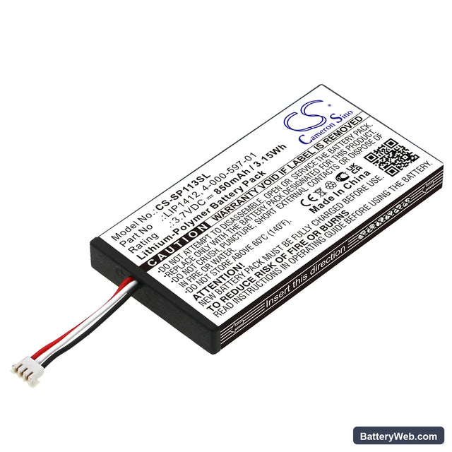 Sony PSP GO Replacement Battery, 3.7V, 850mAh, Li-Polymer 1