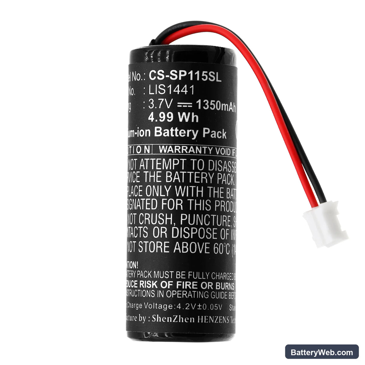 Sony Motion Controller Replacement Battery, 3.7V, 1350mAh, Li-ion 3