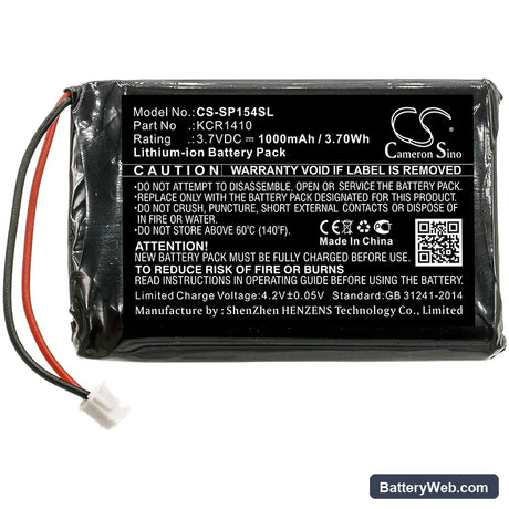 Sony PlayStation 4 Replacement Battery, 3.7V, 1000mAh, Li-ion 3