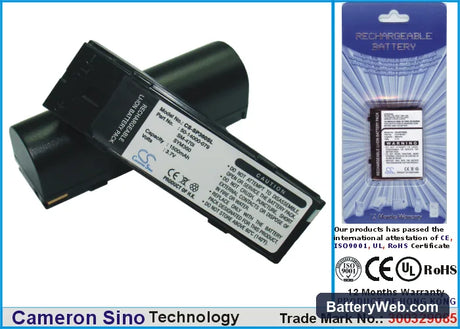 Zebra SMB K3/470 Replacement Battery, 3.7V, 1500mAh, Li-ion 1