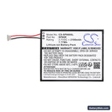Sony PS Vita 2007 Replacement Battery, 3.7V, 2100mAh, Li-ion 3