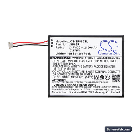 Sony PS Vita 2007 Replacement Battery, 3.7V, 2100mAh, Li-ion 3