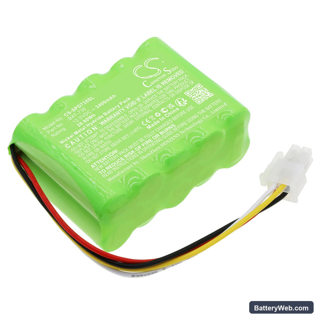 Shimpo DT-735 Stroboscope Replacement Battery, 12V, 2400mAh, Ni-MH 1