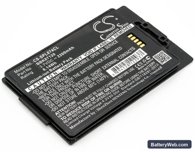 SpectraLink 8742 Replacement Battery, 3.7V, 2200mAh, Li-ion 1