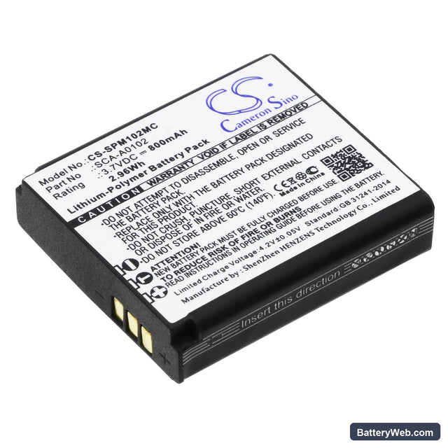 Sena Sena Prism Replacement Battery, 3.7V, 800mAh, Li-Polymer 1