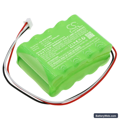 SinoMDT Infusion Pump SN-1600V Replacement Battery, 12V, 2000mAh, Ni-MH 1