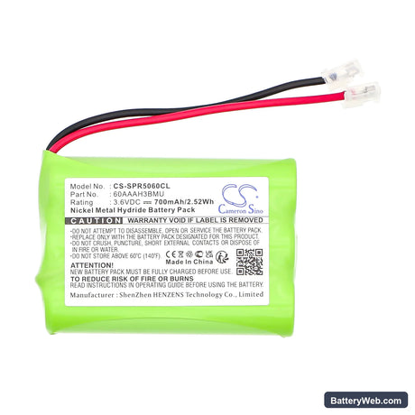 Audioline DECT 1000 Replacement Battery, 3.6V, 700mAh, Ni-MH 3