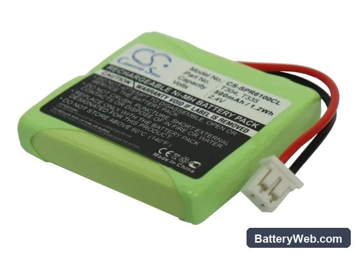 GP Replacement Battery, 2.4V, 500mAh, Ni-MH 1