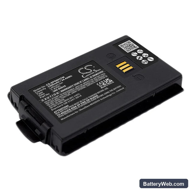 Simoco-Sepura Tetra STP8000 Replacement Battery, 7.4V, 3300mAh, Li-ion 1