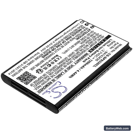 SpectraLink S33 Replacement Battery, 3.7V, 1200mAh, Li-ion 2