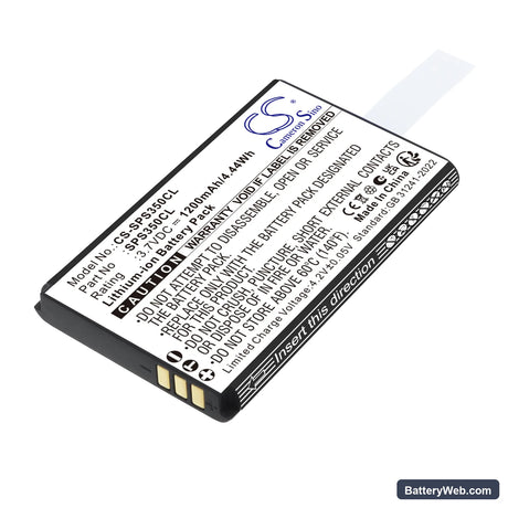 SpectraLink S35 DECT Handset Replacement Battery, 3.7V, 1200mAh, Li-ion 1