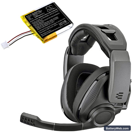 Sennheiser GSP 670 Replacement Battery, 3.7V, 350mAh, Li-Polymer 6