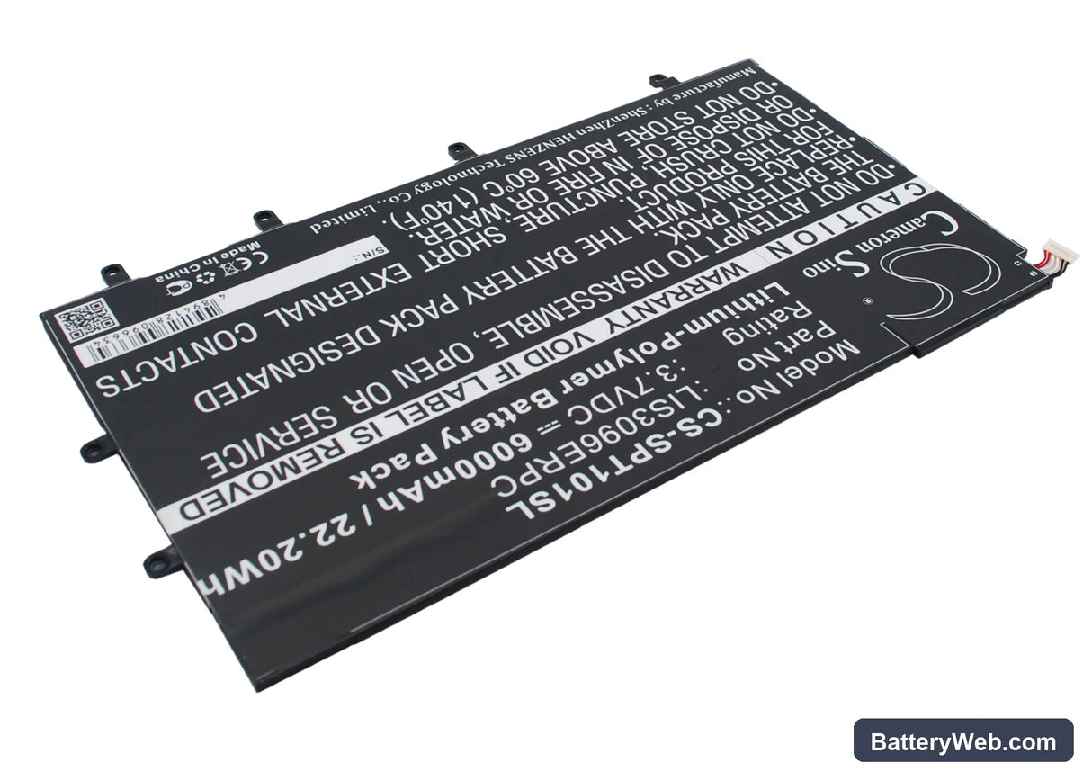 Sony Xperia Tablet Z 10.1" Replacement Battery, 3.7V, 6000mAh, Li-Polymer 3
