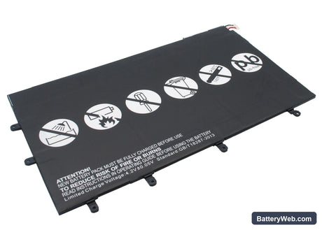 Sony Xperia Tablet Z 10.1" Replacement Battery, 3.7V, 6000mAh, Li-Polymer 5