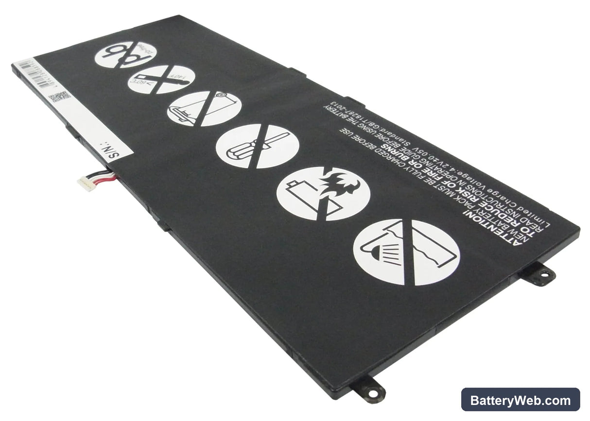 Sony Tablet S Replacement Battery, 3.7V, 6000mAh, Li-Polymer 3