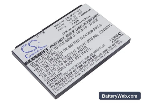 Netgear Aircard 782s Replacement Battery, 3.7V, 2000mAh, Li-ion 1