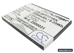 AT&T Unite Replacement Battery, 3.7V, 2500mAh, Li-ion 1