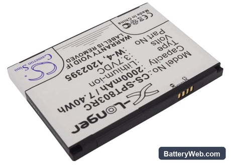 Sierra Wireless 803S 4G LTE Replacement Battery, 3.7V, 2000mAh, Li-ion 2