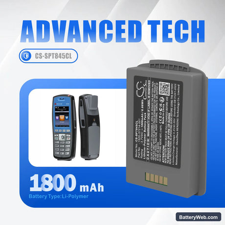 SpectraLink 8400 Replacement Battery, 3.7V, 1800mAh, Li-Polymer 7
