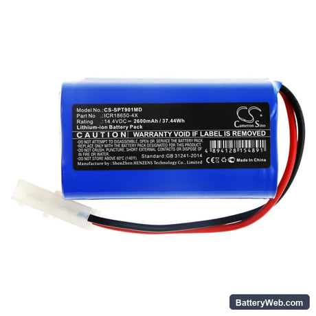 Spring ECG-902A Replacement Battery, 14.4V, 2600mAh, Li-ion 3