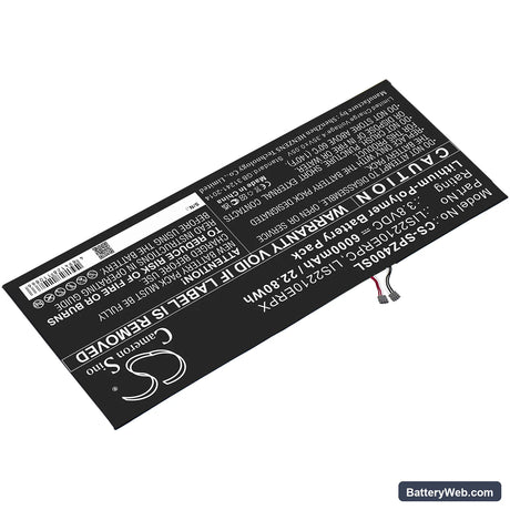 Sony Xperia Z4 Tablet SGP712 Replacement Battery, 3.8V, 6000mAh, Li-Polymer 2