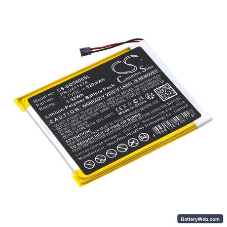 Square S6 Replacement Battery, 3.7V, 520mAh, Li-Polymer 1