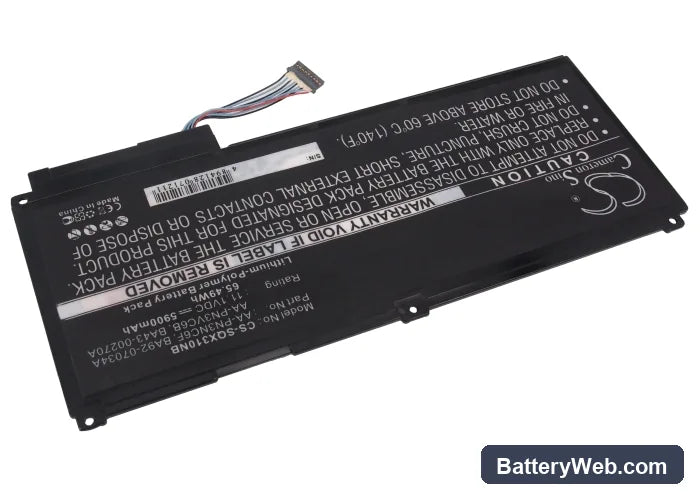 Samsung NP-SF511 Replacement Battery, 11.1V, 5900mAh, Li-Polymer 2