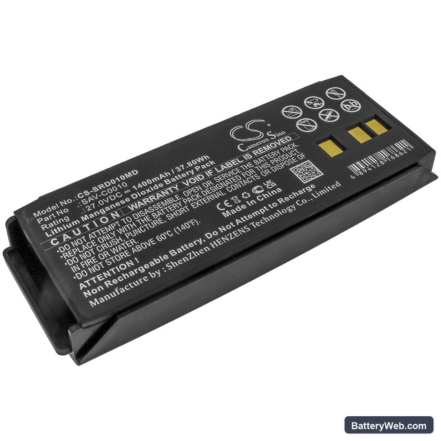 SaverOne D Replacement Battery, 27V, 1400mAh, Li-MnO2 1