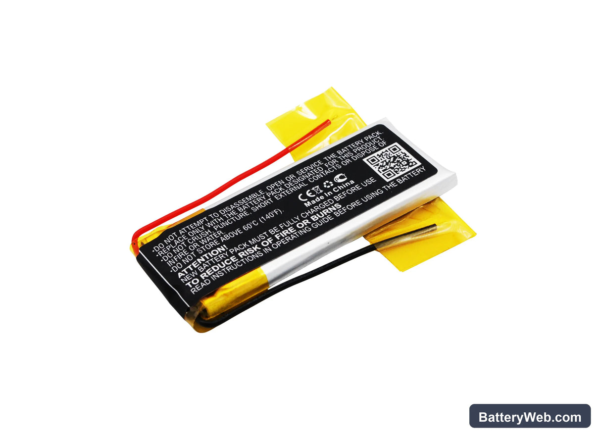 Cardo Q2 Replacement Battery, 3.7V, 400mAh, Li-Polymer 3