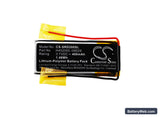 Cardo Q2 Replacement Battery, 3.7V, 400mAh, Li-Polymer 5