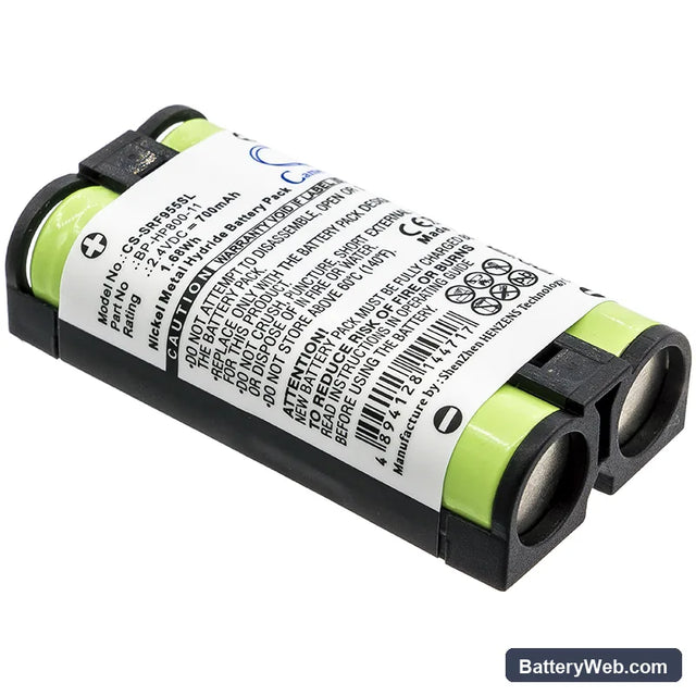 Sony MDR-RF995 Replacement Battery, 2.4V, 700mAh, Ni-MH 1
