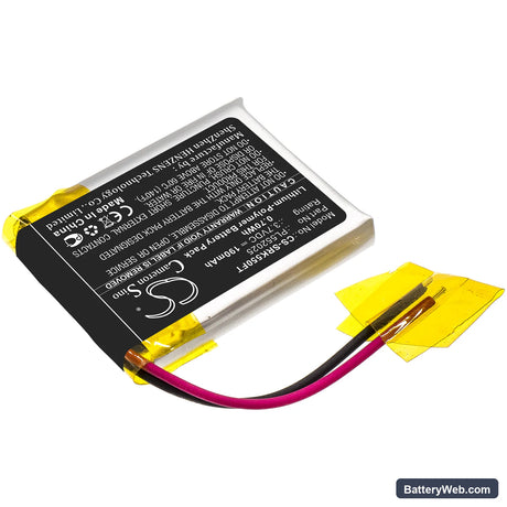 Shark 550R Replacement Battery, 3.7V, 190mAh, Li-Polymer 2