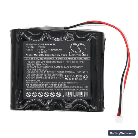 Systronik 4-HXAAL Replacement Battery, 4.8V, 2000mAh, Ni-MH 3