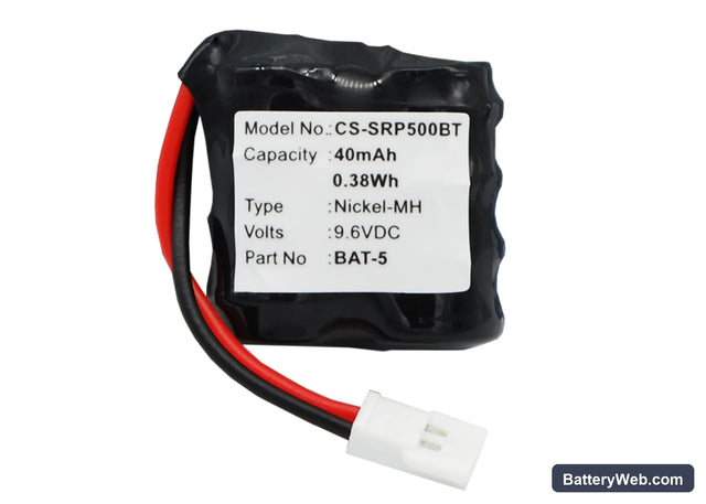 Perimeter SR-i500 Replacement Battery, 9.6V, 40mAh, Ni-MH 1