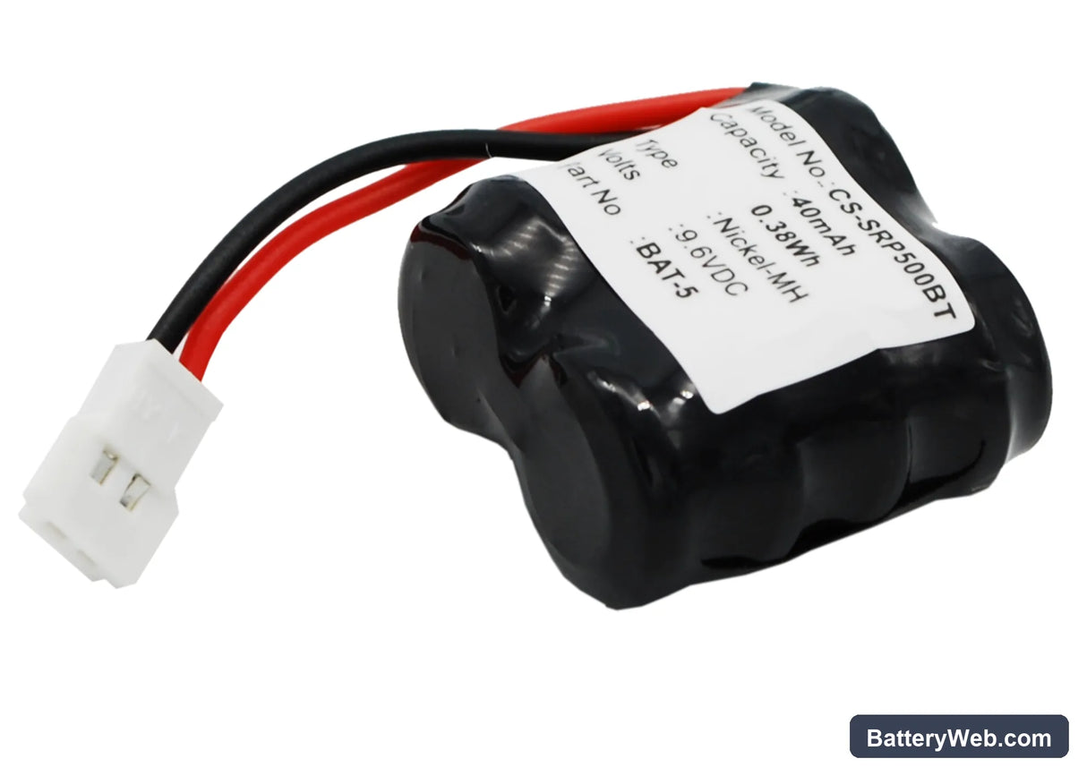 Perimeter SR-i500 Replacement Battery, 9.6V, 40mAh, Ni-MH 3