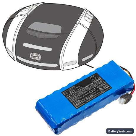 Samsung VC-RS60 Replacement Battery, 26.4V, 3600mAh, Ni-MH 6