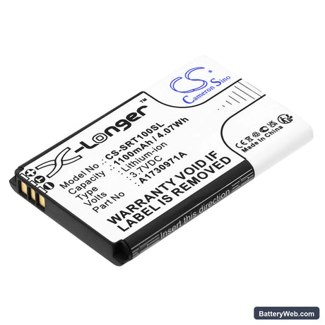 Sony S-Air Wireless Transceiver Replacement Battery, 3.7V, 1100mAh, Li-ion 1