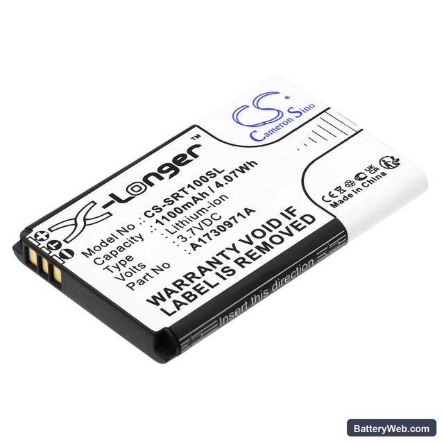 Sony S-Air Wireless Transceiver Replacement Battery, 3.7V, 1100mAh, Li-ion 1