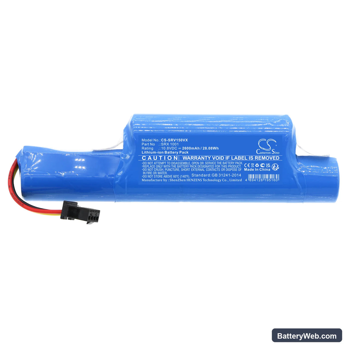 Sencor SRV 2230TI Replacement Battery, 10.8V, 2600mAh, Li-ion 3