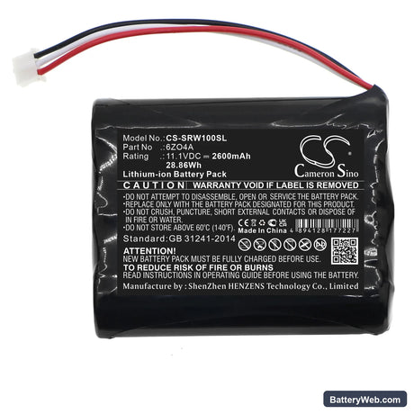 Sony VGF-WA1 Replacement Battery, 11.1V, 2600mAh, Li-ion 3