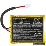 Sony SRS-XB10 Replacement Battery, 3.7V, 1400mAh, Li-Polymer 3