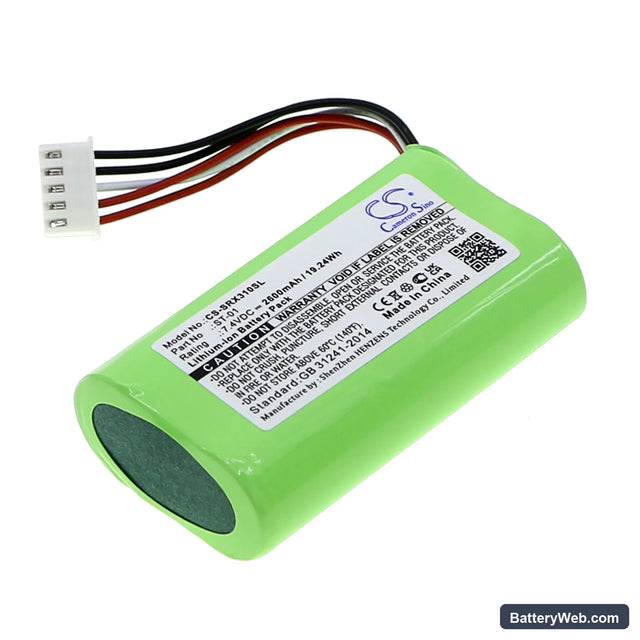 Sony SRS-X3 Replacement Battery, 7.4V, 2600mAh, Li-ion 1