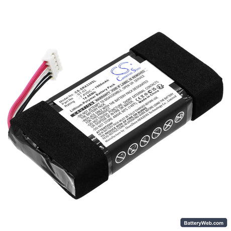 Sony SRS-X33 Replacement Battery, 7.4V, 1900mAh, Li-Polymer 1