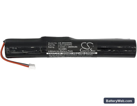 Sony SRS-X5 Replacement Battery, 7.4V, 2600mAh, Li-ion 5
