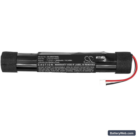 Sony SRS-X7 Replacement Battery, 7.4V, 2600mAh, Li-ion 3
