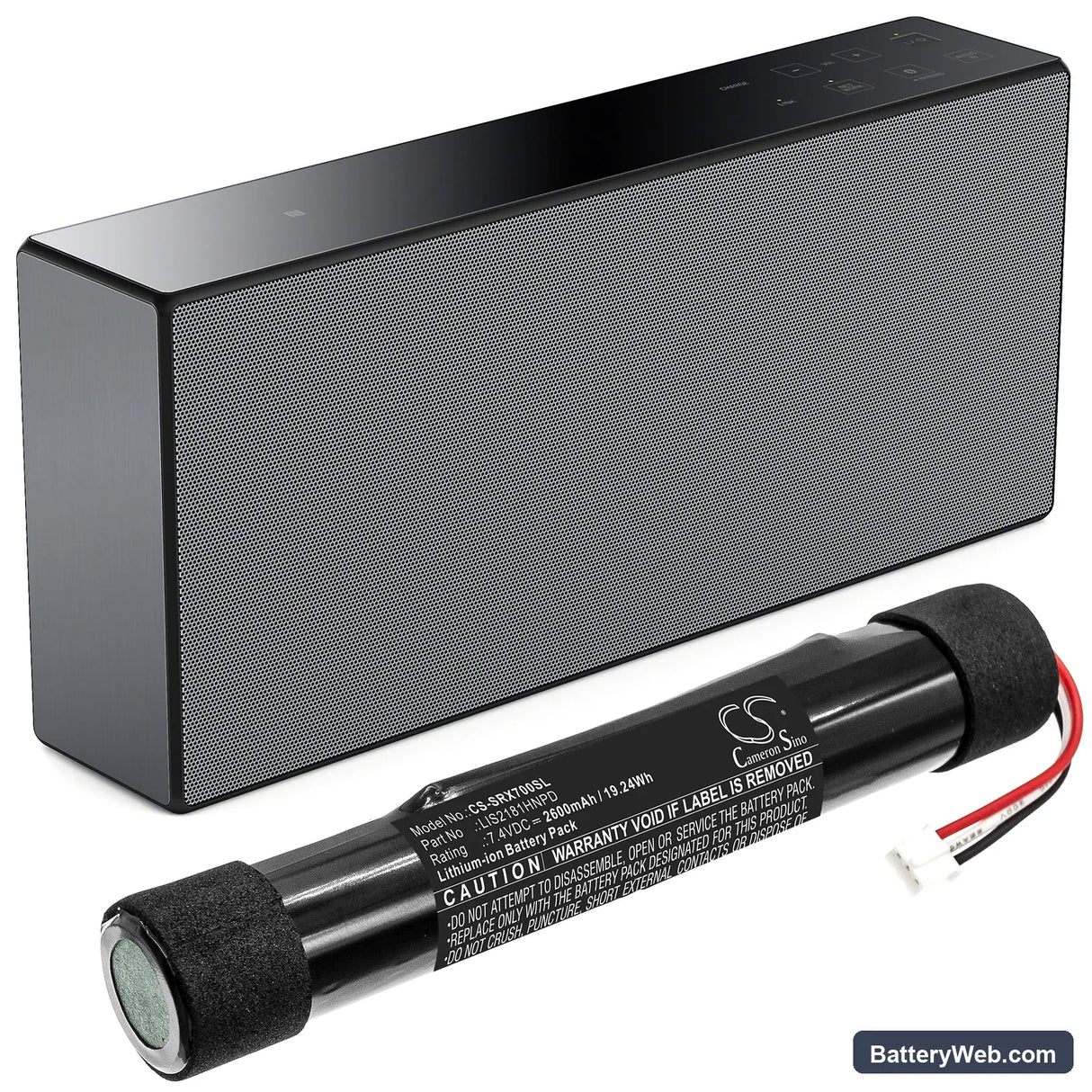 Sony SRS-X7 Replacement Battery, 7.4V, 2600mAh, Li-ion 6