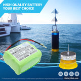 Sealite SL60 Replacement Battery, 3.6V, 8600mAh, Ni-MH 5