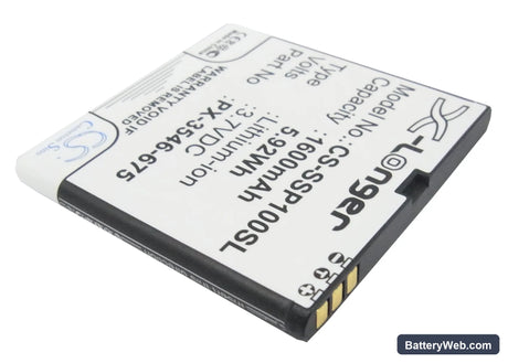 Simvalley SP-100 Replacement Battery, 3.7V, 1600mAh, Li-ion 2