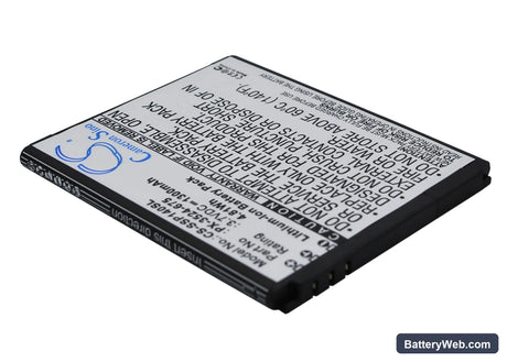Simvalley SP-140 Replacement Battery, 3.7V, 1300mAh, Li-ion 3